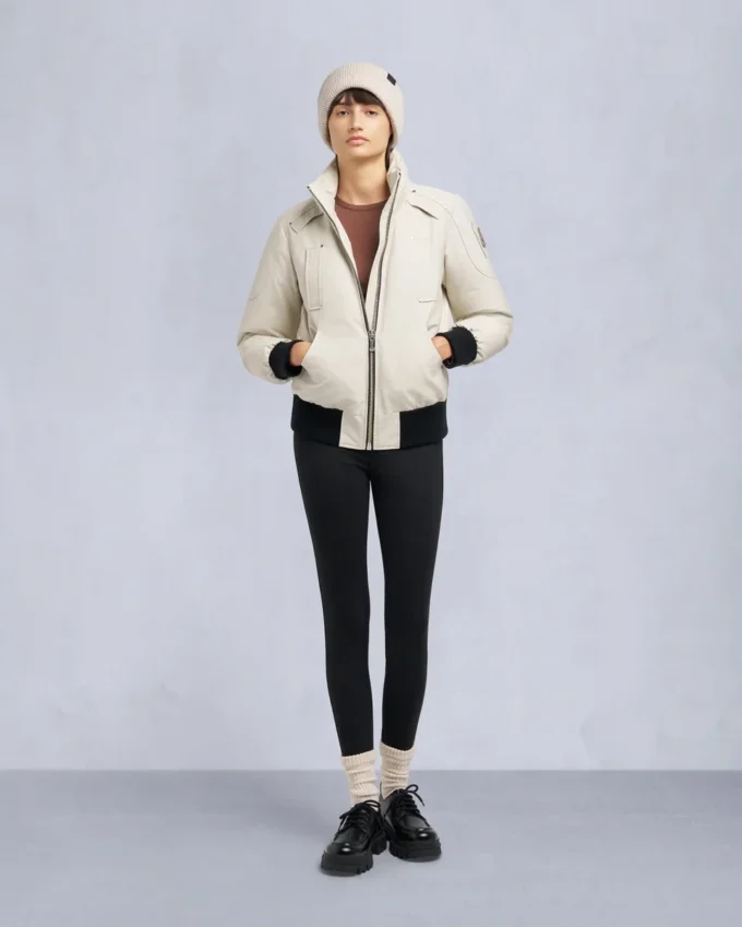 Original Debbie Bomberjacke mit Lammfellbesatz