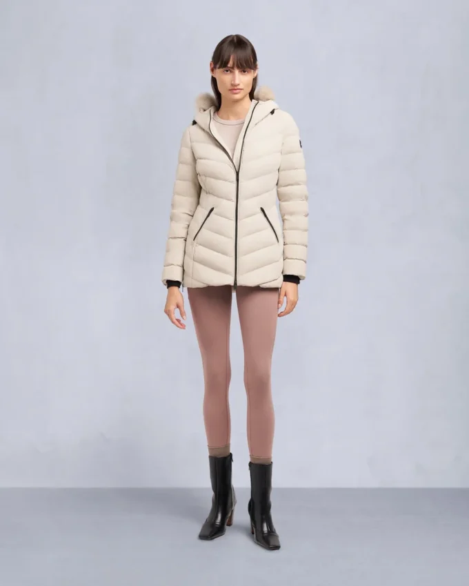 Roselawn Shearling Trim Jacke