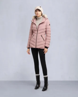 Roselawn Shearling Trim Jacke