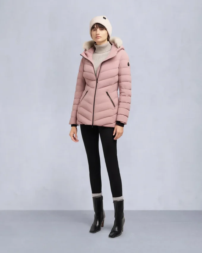 Roselawn Shearling Trim Jacke