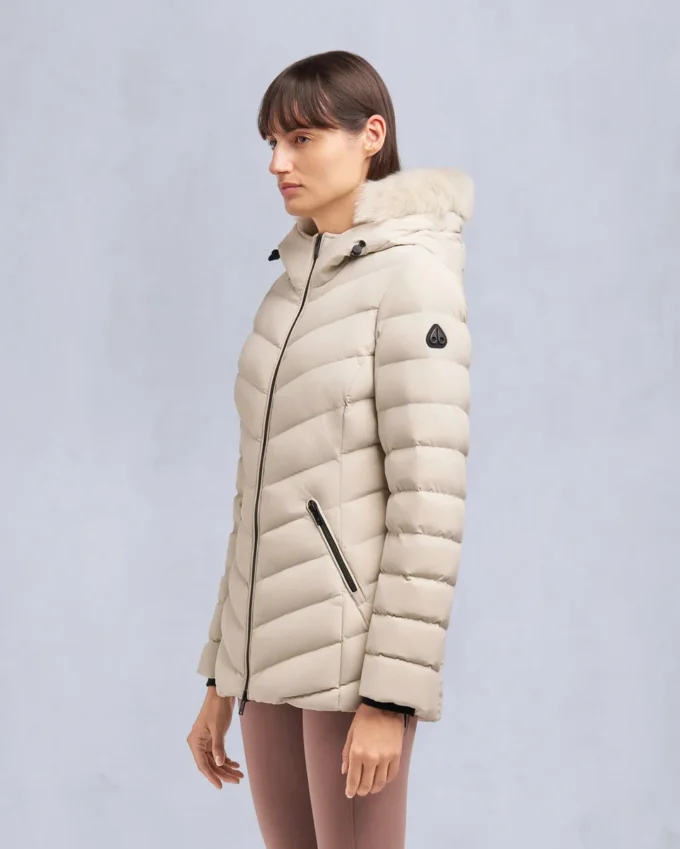Roselawn Shearling Trim Jacke