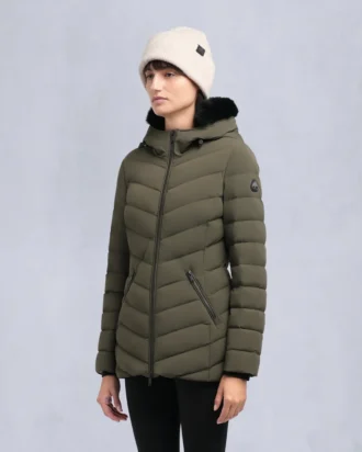 Roselawn Shearling Trim Jacke