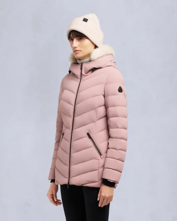 Roselawn Shearling Trim Jacke
