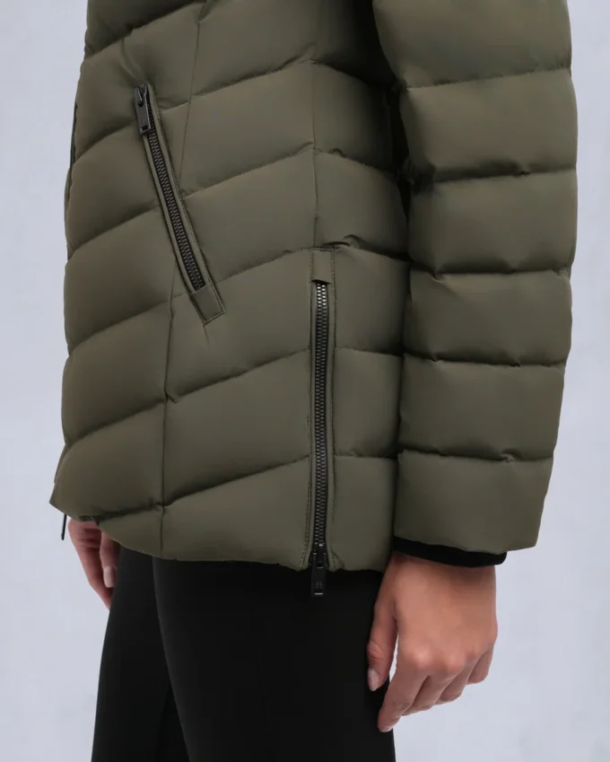 Roselawn Shearling Trim Jacke