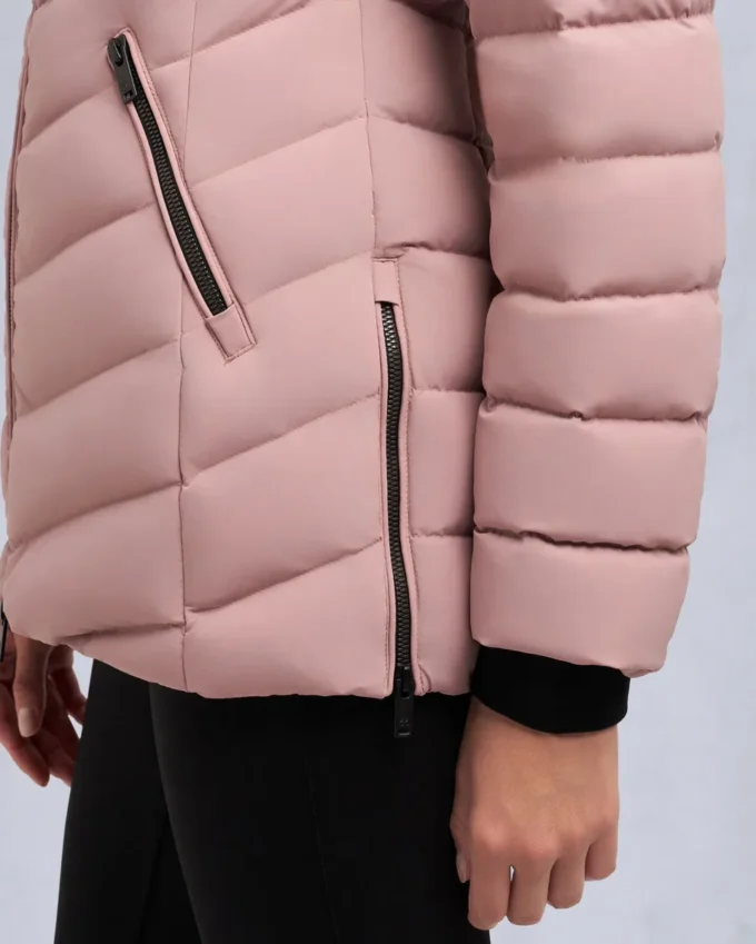 Roselawn Shearling Trim Jacke