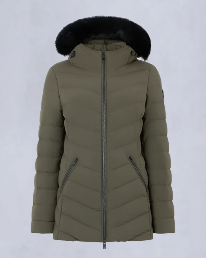 Roselawn Shearling Trim Jacke