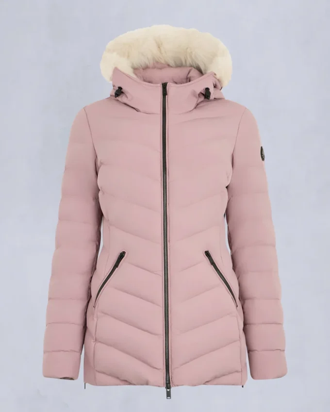 Roselawn Shearling Trim Jacke